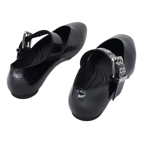 Kenneth Cole New York Marcella Mary Jane Flats Black Patent US 8M EU 39 - Picture 3 of 6